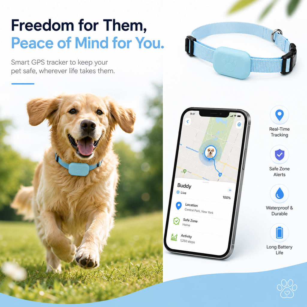 Pet GPS Tracker Collar – Unlimited Range