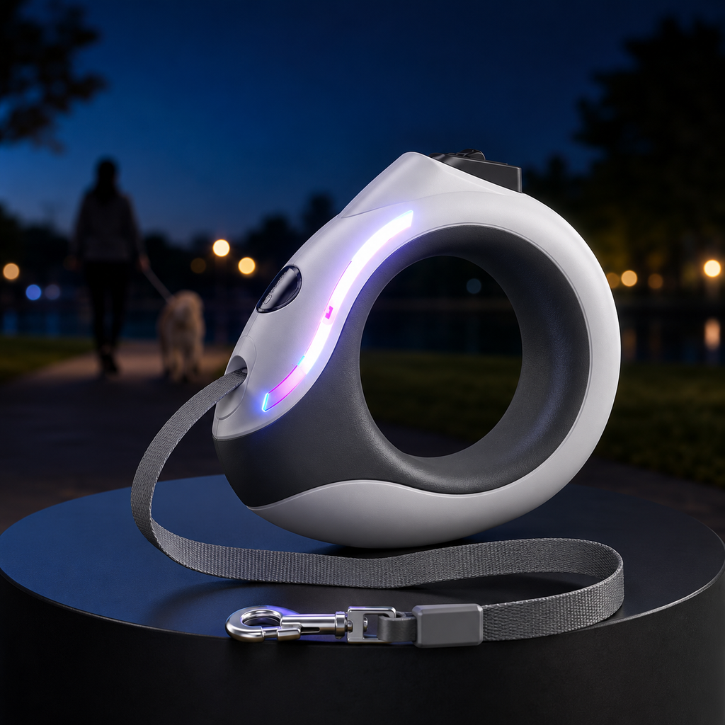 Retractable Dog Leash with LED Light
