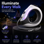 Retractable Dog Leash with LED Light